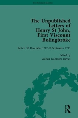 The Unpublished Letters of Henry St John, First Viscount Bolingbroke - Adrian Lashmore-Davies