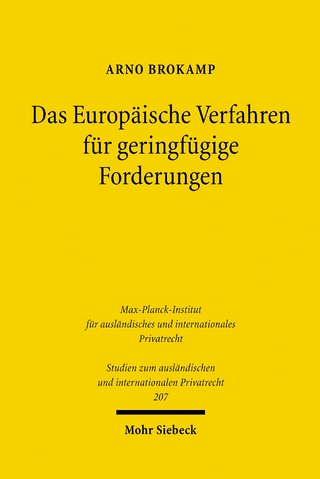 Das Europäische Verfahren für geringfügige Forderungen