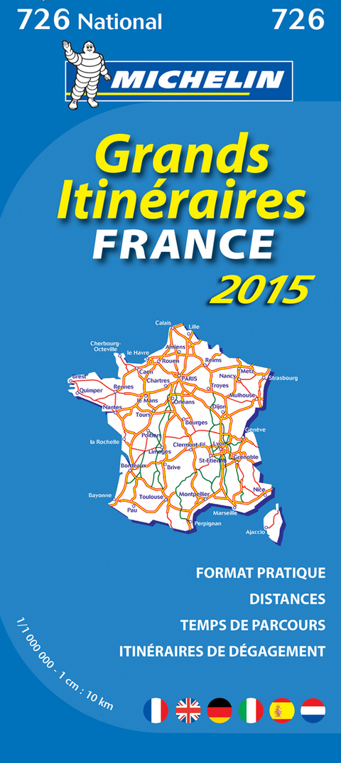 France Route Planning 2015 National Map 726