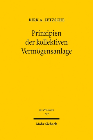 Prinzipien der kollektiven Vermögensanlage