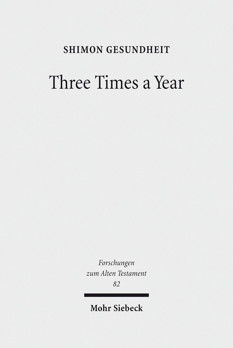 Three Times a Year -  Shimon Gesundheit