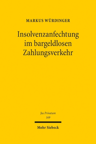 Insolvenzanfechtung im bargeldlosen Zahlungsverkehr