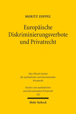 Europäische Diskriminierungsverbote und Privatrecht