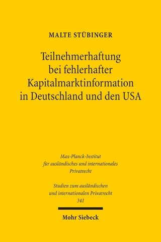 Teilnehmerhaftung bei fehlerhafter Kapitalmarktinformation in Deutschland und den USA