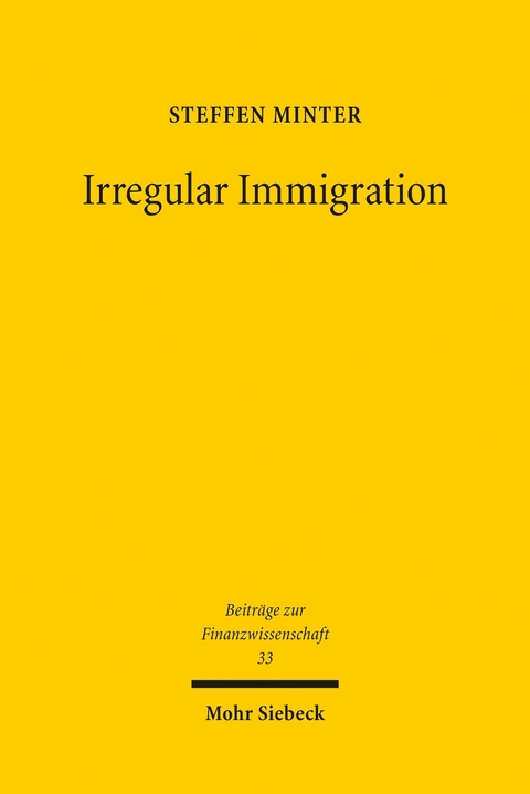 Irregular Immigration -  Steffen Minter