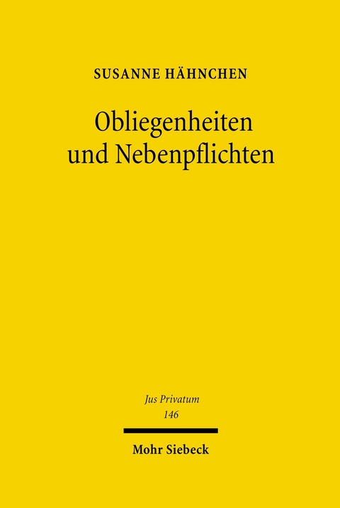 Obliegenheiten und Nebenpflichten -  Susanne H&auml;hnchen