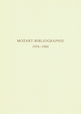 Mozart-Bibliographie / Mozart-Bibliographie