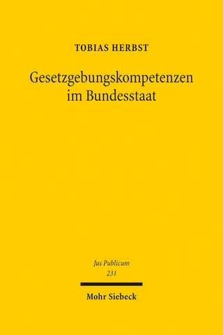 Gesetzgebungskompetenzen im Bundesstaat