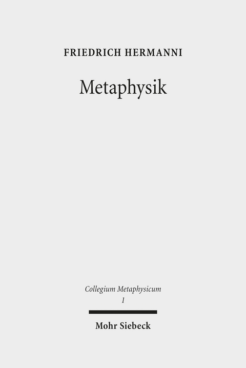 Metaphysik -  Friedrich Hermanni