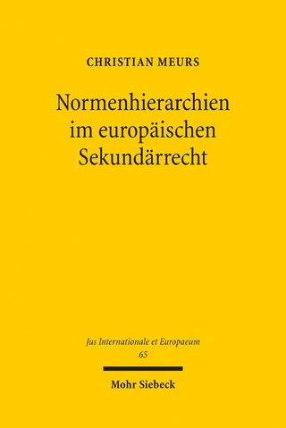 Normenhierarchien im europäischen Sekundärrecht