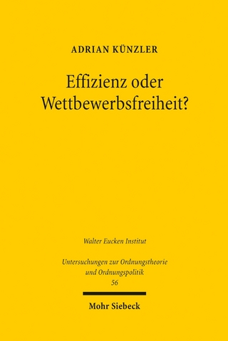 Effizienz oder Wettbewerbsfreiheit?