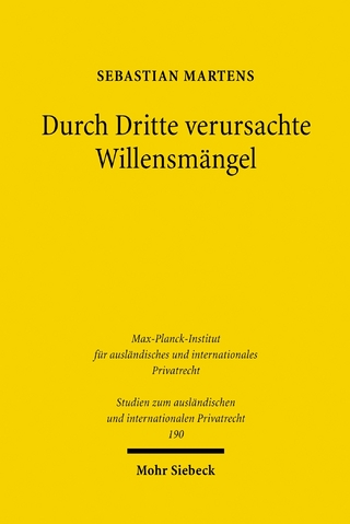 Durch Dritte verursachte Willensmängel