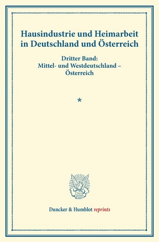 Hausindustrie und Heimarbeit in Deutschland und Österreich.