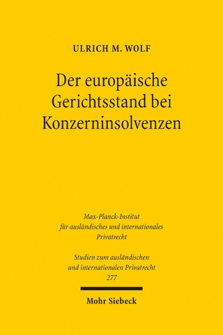 Der europäische Gerichtsstand bei Konzerninsolvenzen