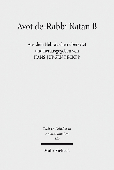 Avot de-Rabbi Natan B - 