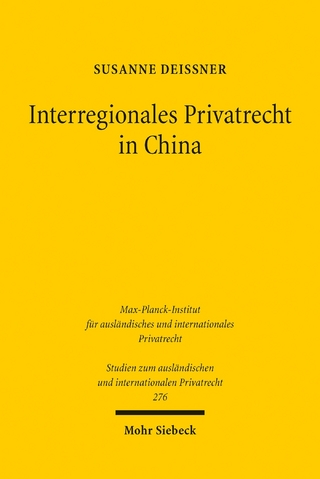 Interregionales Privatrecht in China