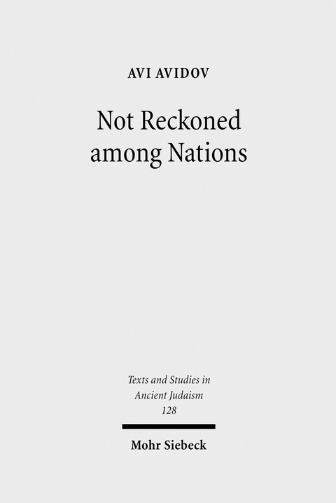 Not Reckoned among Nations -  Avi Avidov