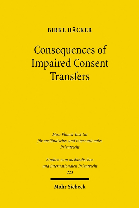 Consequences of Impaired Consent Transfers -  Birke H&auml;cker