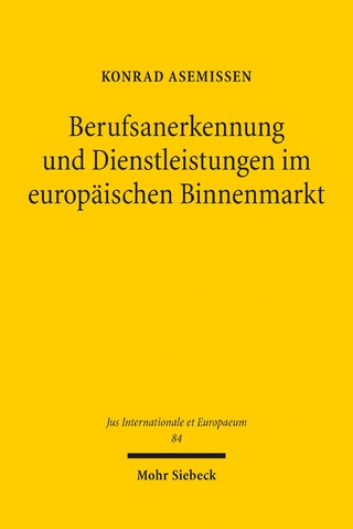 Berufsanerkennung und Dienstleistungen im europäischen Binnenmarkt