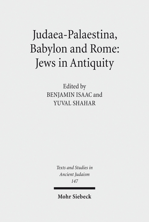 Judaea-Palaestina, Babylon and Rome: Jews in Antiquity - 