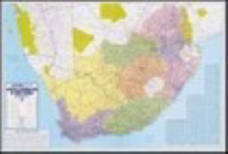 Businessmans' Wall Map of SA