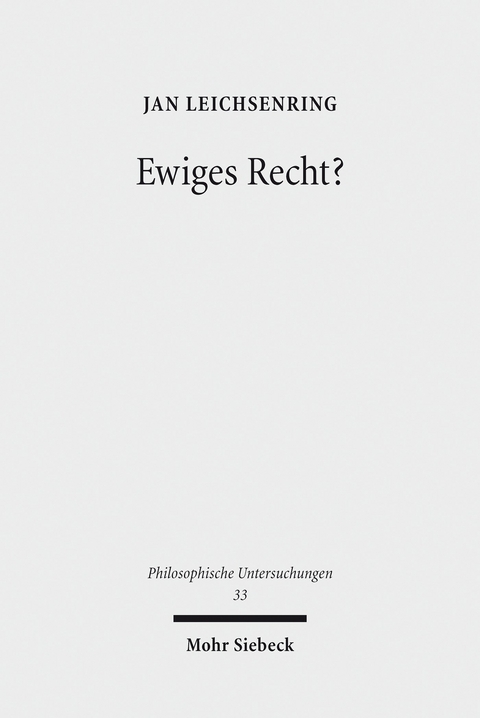 Ewiges Recht? -  Jan Leichsenring