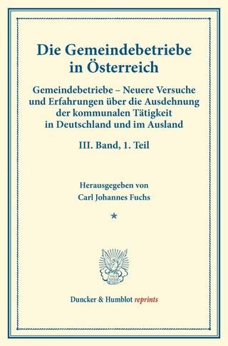 Die Gemeindebetriebe in Österreich.