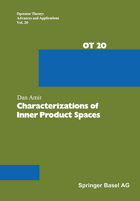 Characterizations of Inner Product Spaces -  Amir