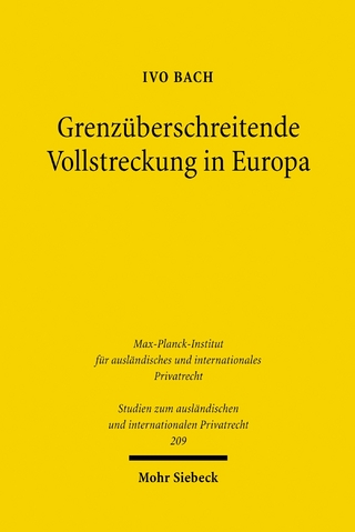 Grenzüberschreitende Vollstreckung in Europa
