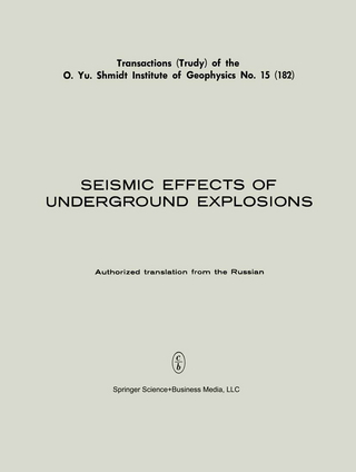 Seismic Effects of Underground Explosions / Seismicheskii Effekt Podzemnykh Vzryvov / Сейсмический Эффект Подземных Взрывов