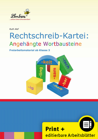 Rechtschreib-Kartei: Angehängte Wortbausteine