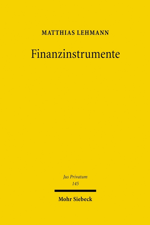 Finanzinstrumente -  Matthias Lehmann