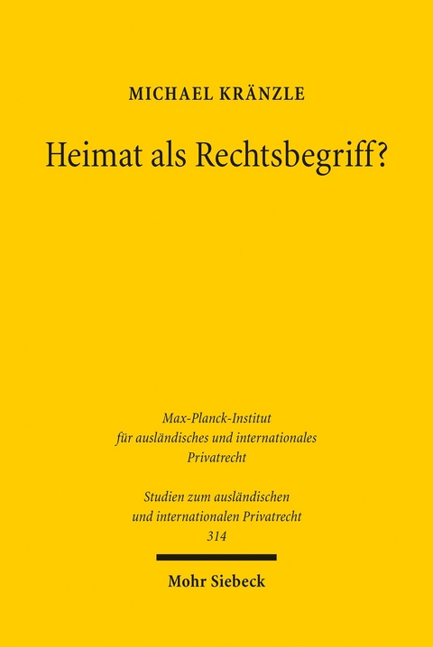 Heimat als Rechtsbegriff? -  Michael Kr&auml;nzle