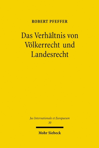 Das Verhältnis von Völkerrecht und Landesrecht