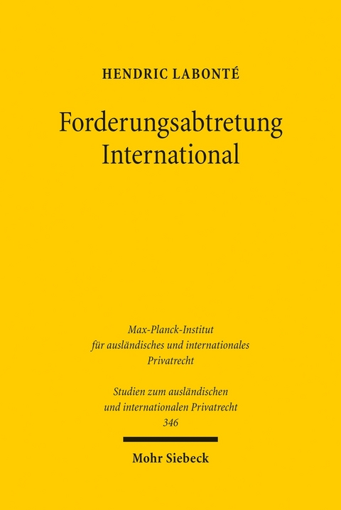 Forderungsabtretung International -  Hendric Labont&eacute;