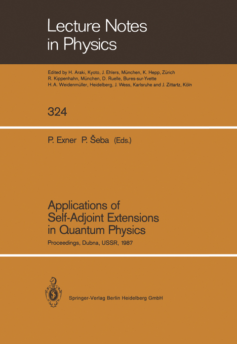 Applications of Self-Adjoint Extensions in Quantum Physics - 