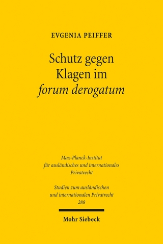 Schutz gegen Klagen im forum derogatum