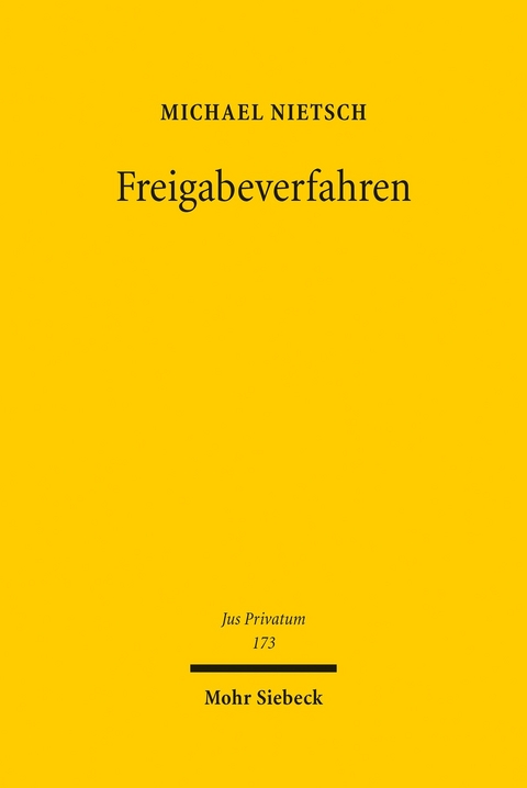 Freigabeverfahren -  Michael Nietsch