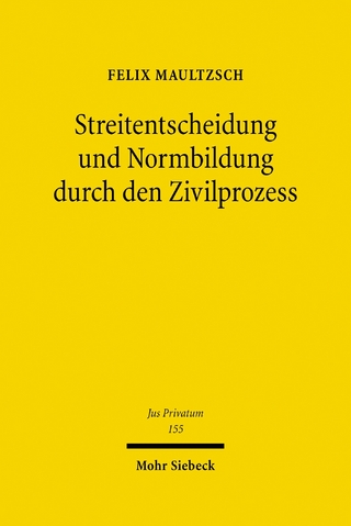 Streitentscheidung und Normbildung durch den Zivilprozess