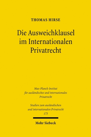 Die Ausweichklausel im Internationalen Privatrecht