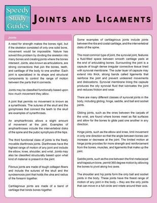 Joints and Ligaments (Speedy Study Guide) -  Speedy Publishing LLC
