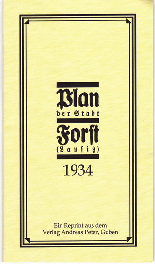 Plan der Stadt Forst (Lausitz) 1934