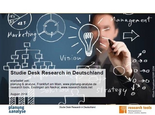 Studie Desk Research in Deutschland