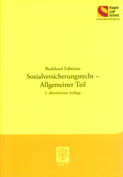 Sozialversicherungsrecht - Allgemeiner Teil - Burkhard Fabritius