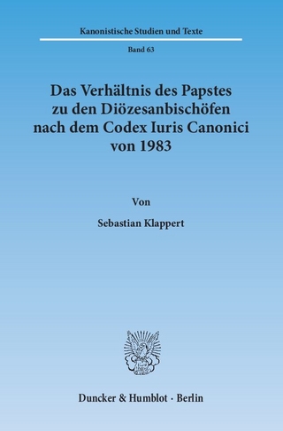 Das Verhältnis des Papstes zu den Diözesanbischöfen nach dem Codex Iuris Canonici von 1983.