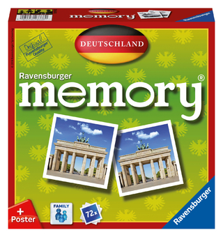 Ravensburger 26630 - Deutschland memory®, der Spieleklassiker quer durch Deutschland, Deutschlandreise, Merkspiel für 2-8 Spieler ab 4 Jahren