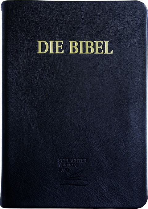 Schlachter 2000 Bibel - Gro&szlig;druckausgabe (Softcover, schwarz, Goldschnitt)