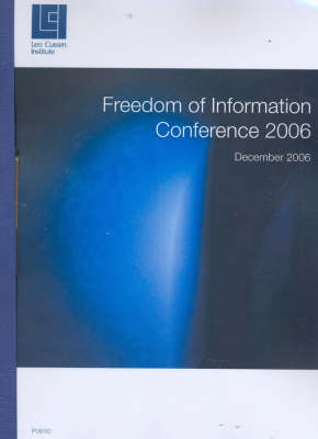 Freedom of Information Conference 2006 - Robyn Davey