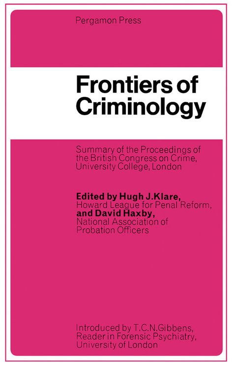 Frontiers of Criminology - 
