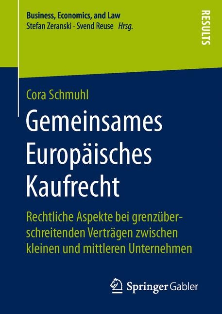 Gemeinsames Europ&auml;isches Kaufrecht - Cora Schmuhl